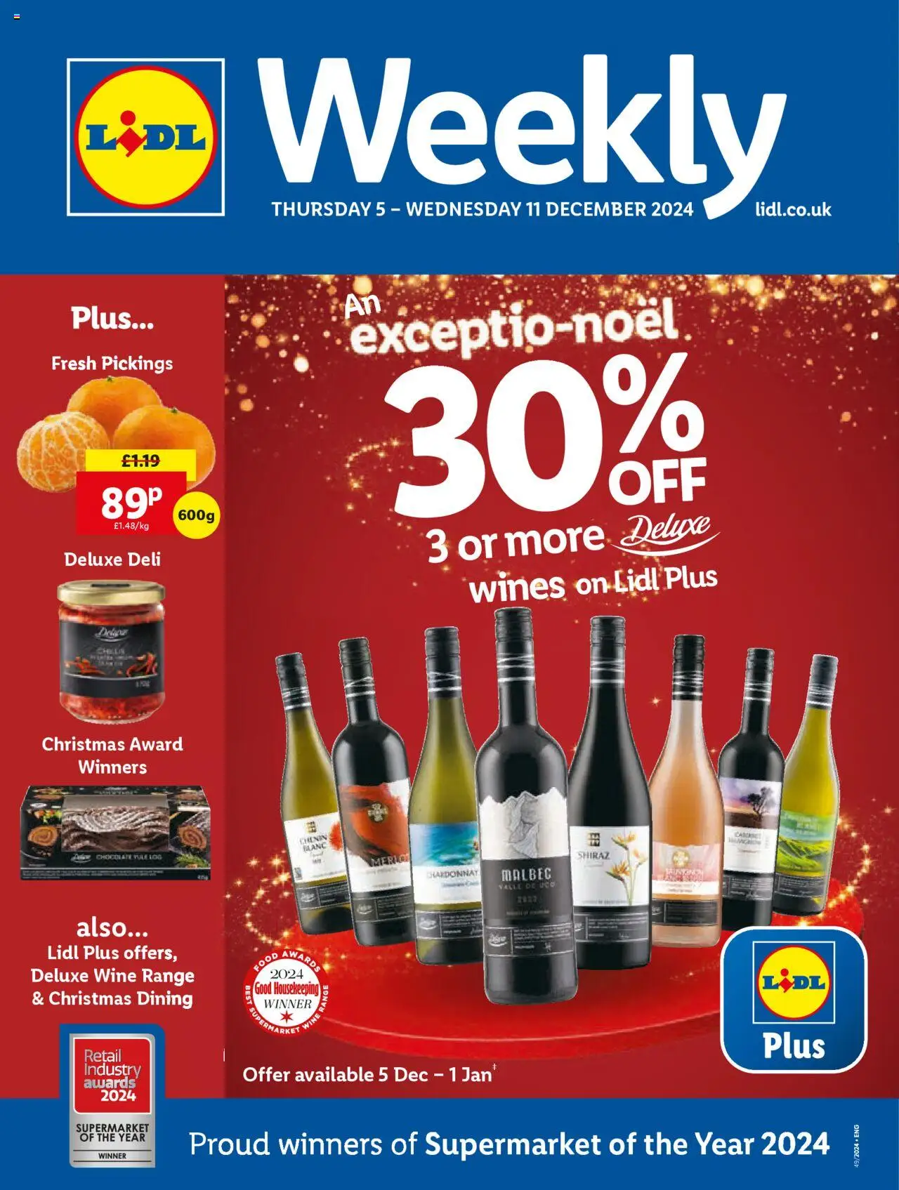 Lidl Christmas 2024 offers 05/12 - 11/12 || Deals & Sales