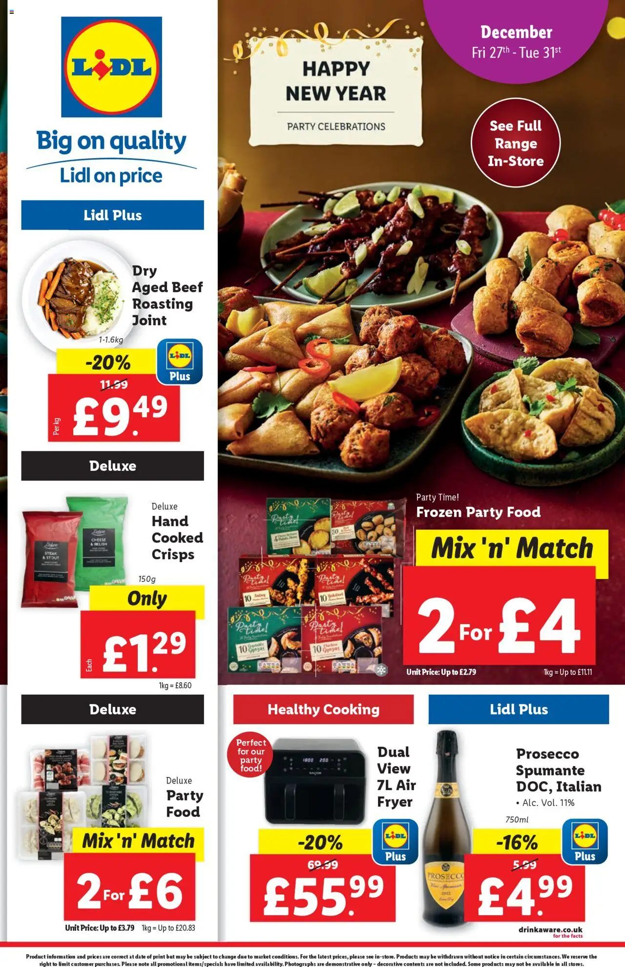 Lidl - Happy New Year (27/12/2024 - 31/12/2024) - Offers Online