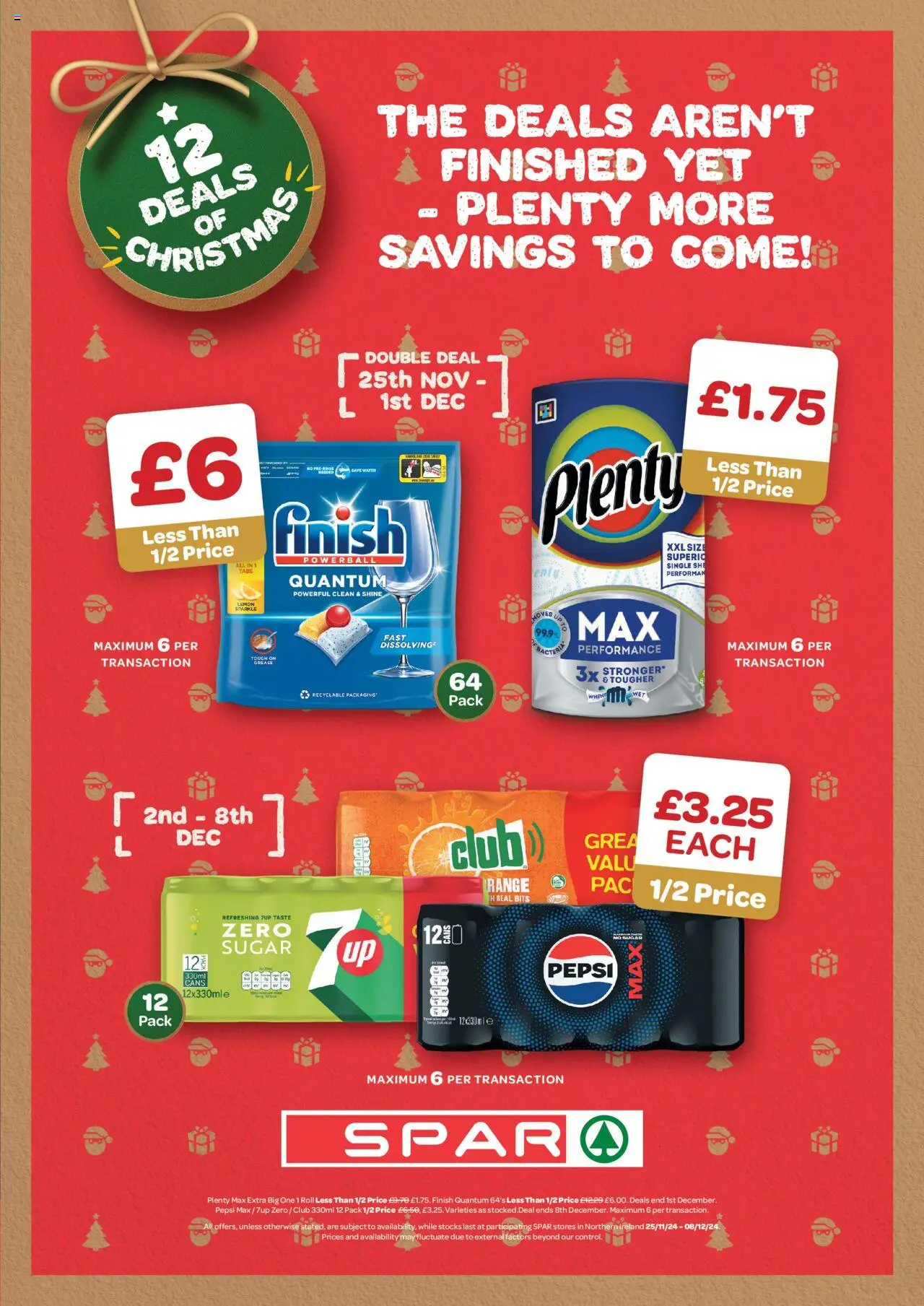 Spar Christmas 2024 offers 25/11 - 08/12 || Deals & Sales