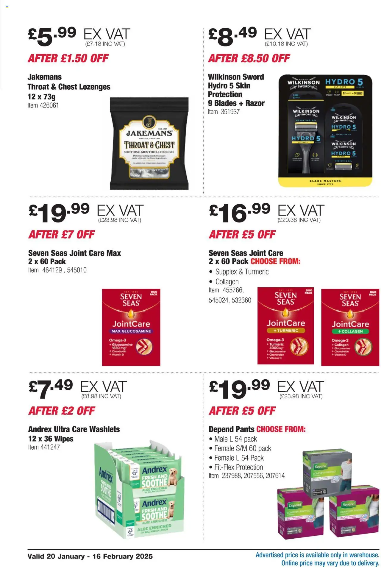 Costco shop Member-Only Savings valid from 20/01/2025 - Page number 16