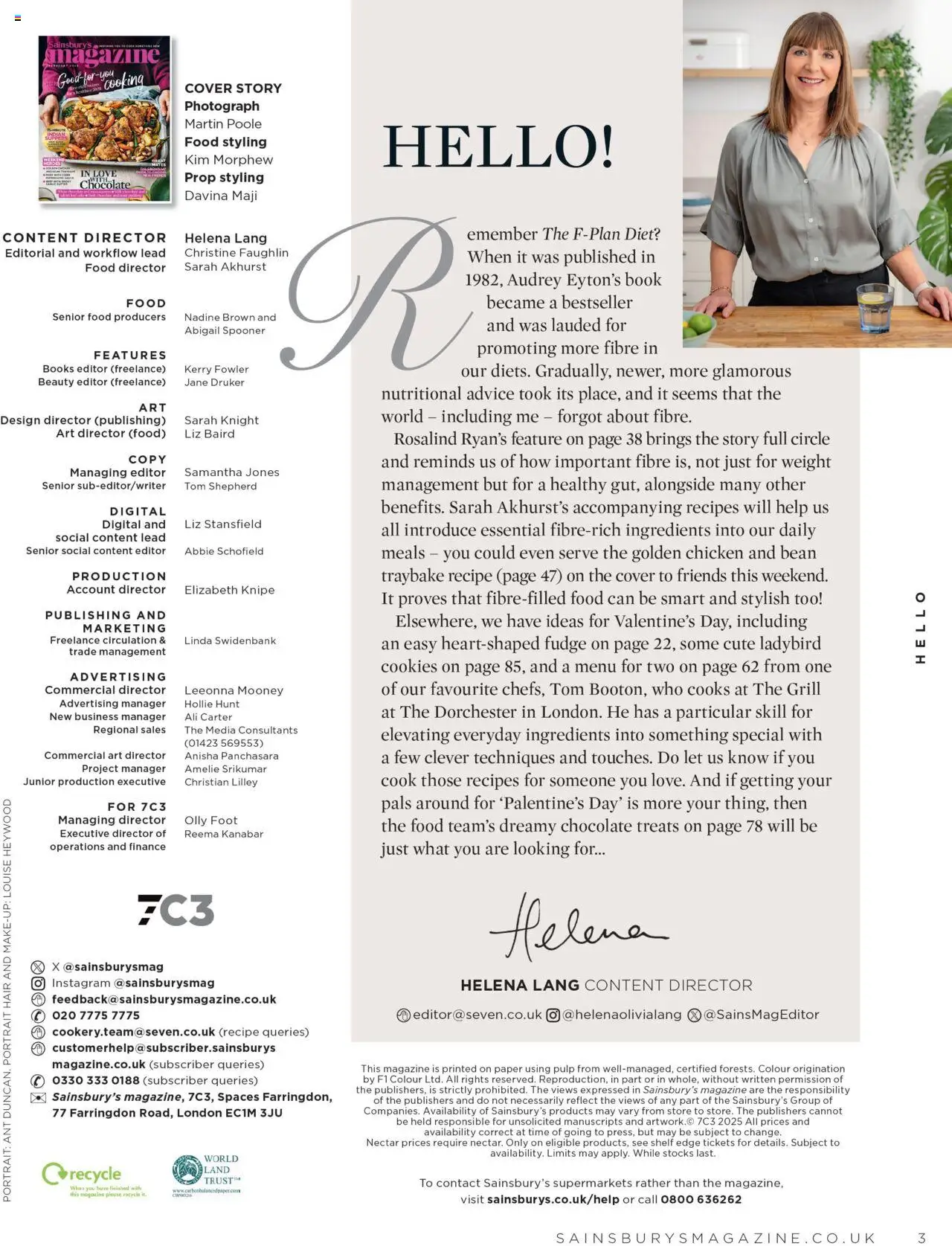 Sainsbury's shop Magazine Collection – February 2025 valid from 01/02/2025 - Page number 3