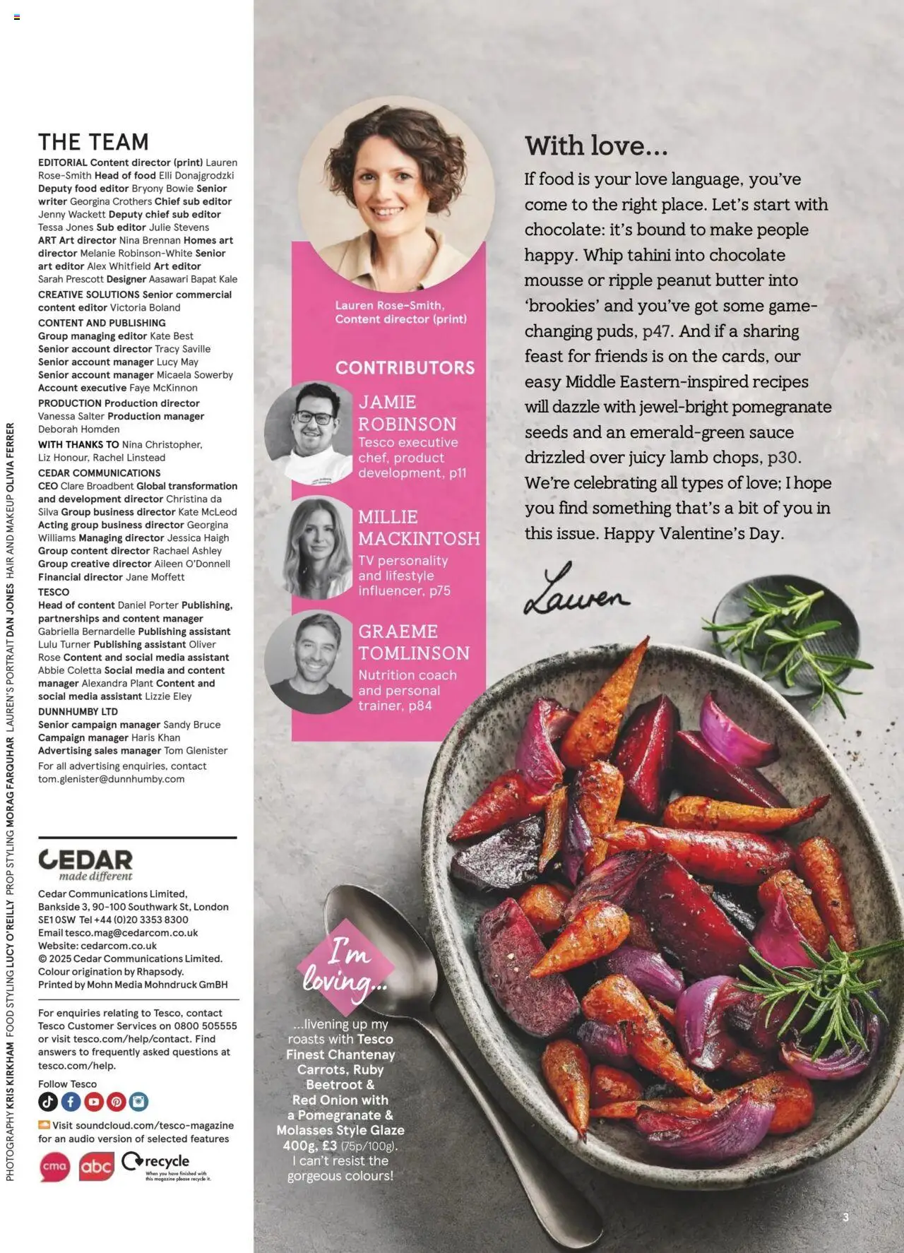 Tesco shop Tesco Magazine - February 2025 valid from 01/02/2025 - Page number 3