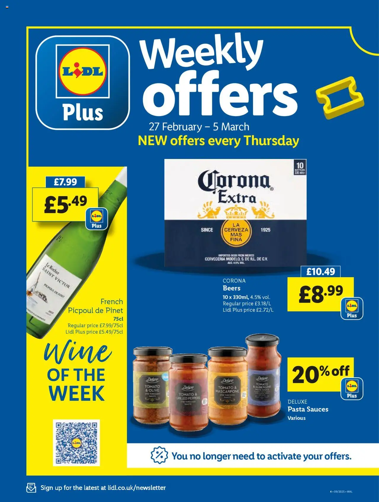 Lidl shop Lidl Weekly Wales valid from 27/02/2025 - Page number 4 - Wine, Pasta, Sauce, Peppers