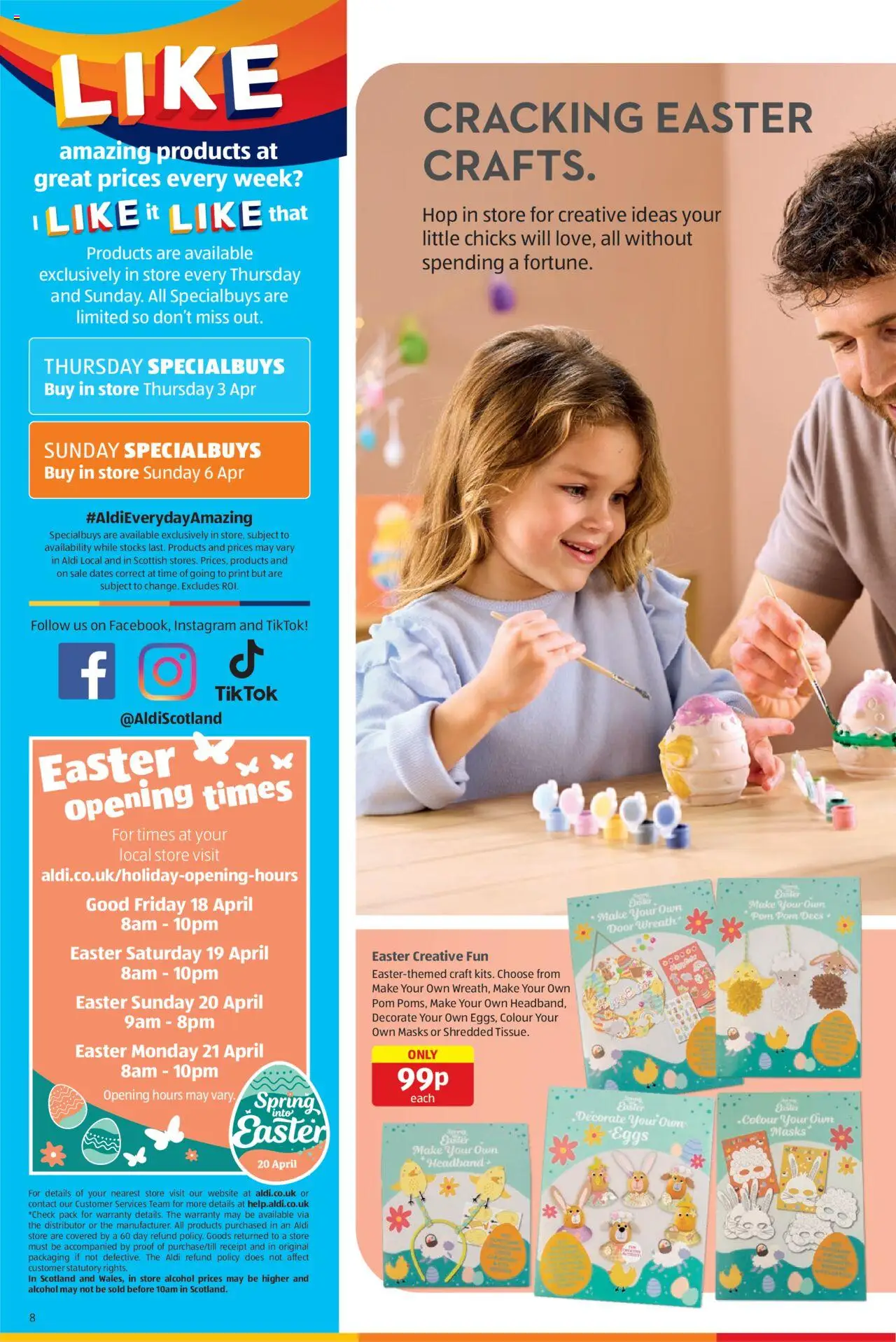 Aldi shop Weekly offers Scottish Specialbuys valid from 03/04/2025 - Page number 8