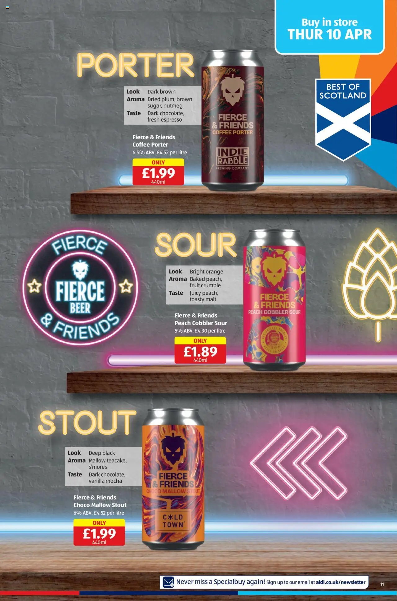 Aldi shop Weekly offers Scottish Specialbuys valid from 10/04/2025 - Page number 11