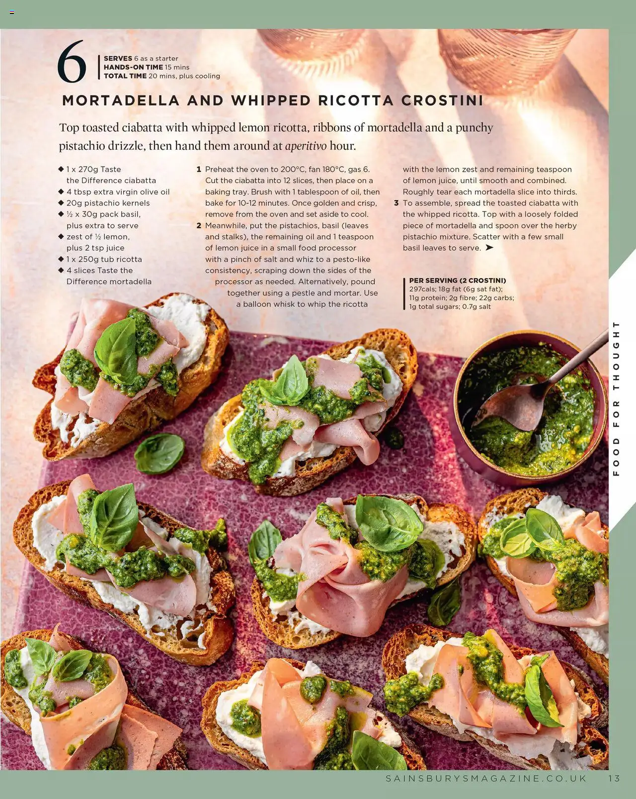 Sainsbury's shop Sainsbury’s Magazine – April 2025 valid from 01/04/2025 - Page number 13