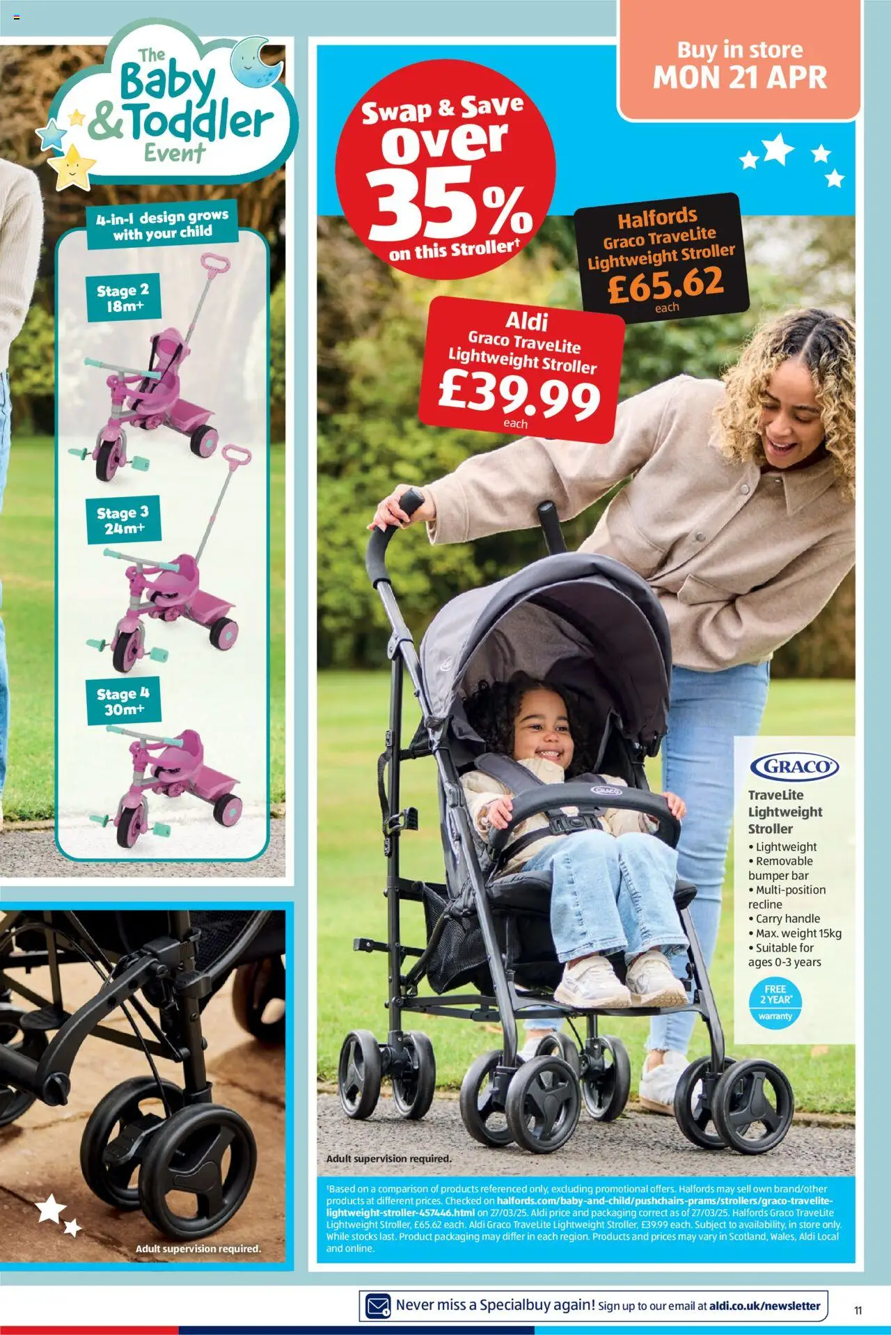 Aldi shop Weekly offers UK Specialbuys valid from 21/04/2025 - Page number 11