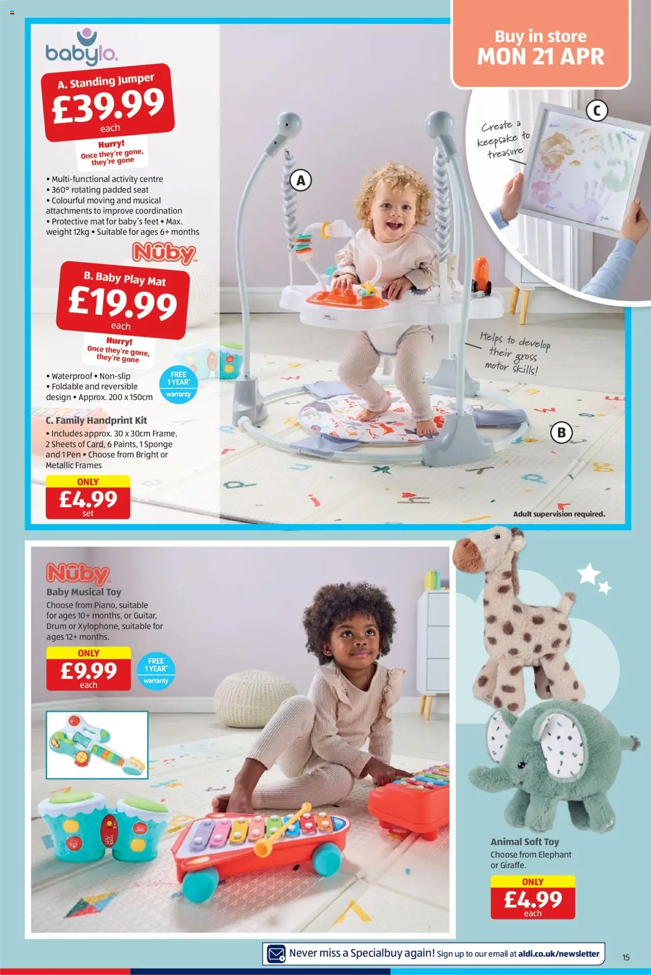Aldi shop Weekly offers UK Specialbuys valid from 21/04/2025 - Page number 15