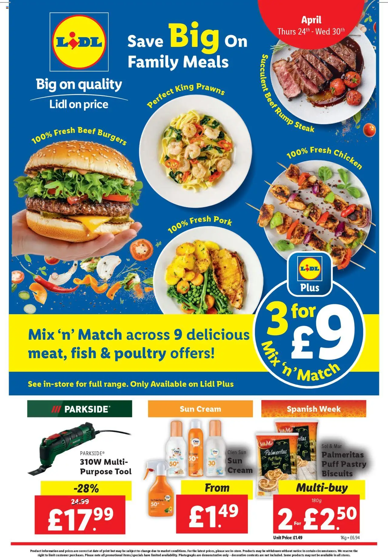 Lidl shop Family meals valid from 24/04/2025 - Page number 1