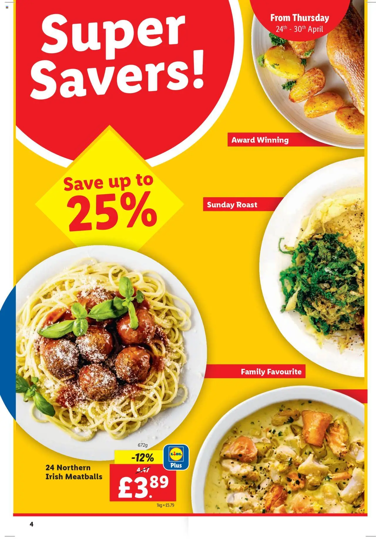 Lidl shop Family meals valid from 24/04/2025 - Page number 4