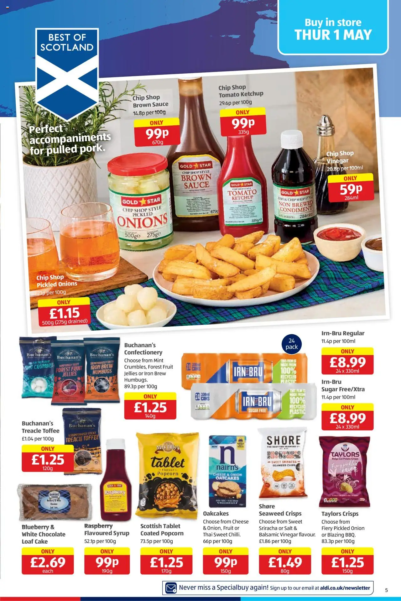 Aldi shop Weekly offers Scottish Specialbuys valid from 01/05/2025 - Page number 5