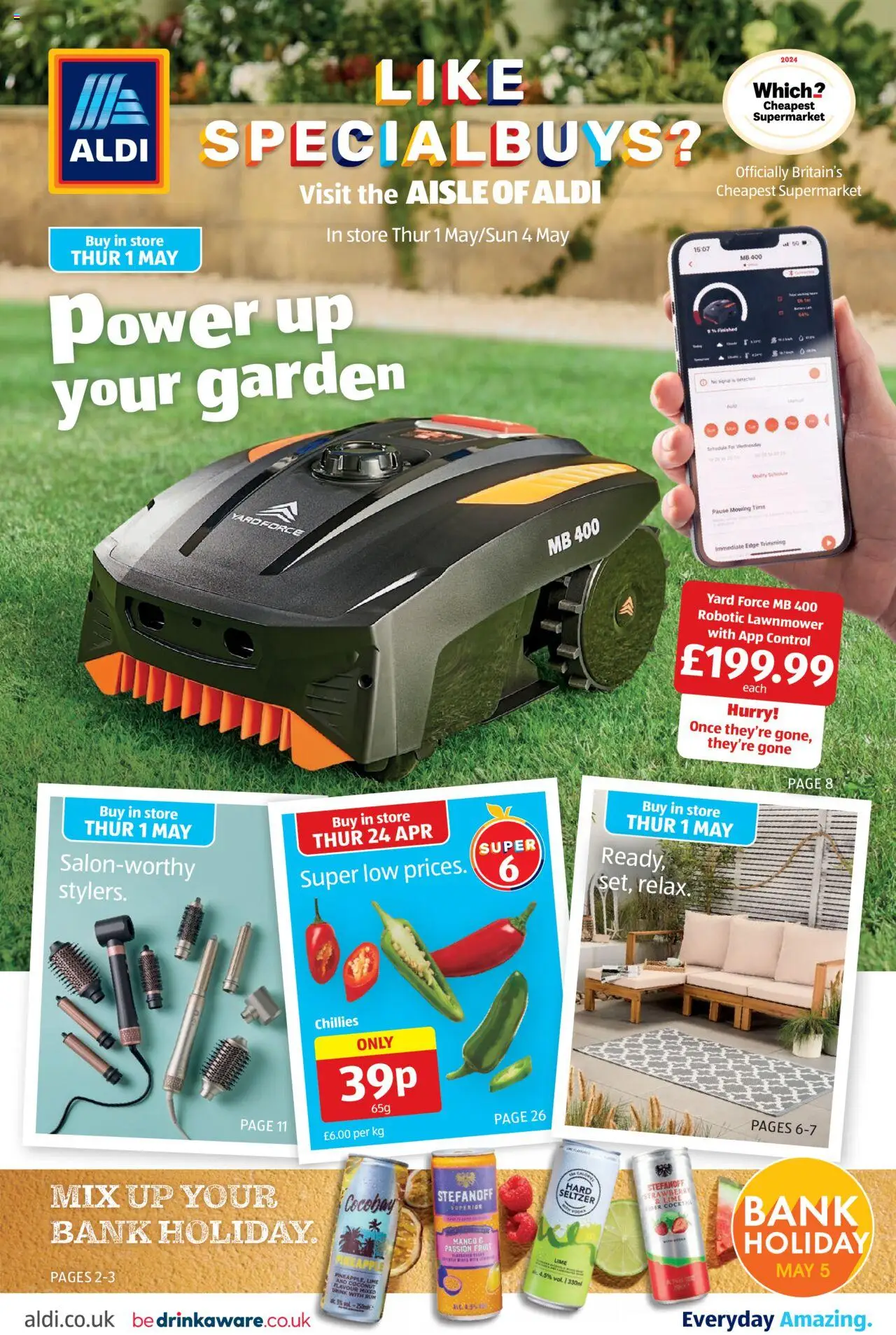 Aldi shop Weekly offers UK Specialbuys valid from 01/05/2025 - Page number 1