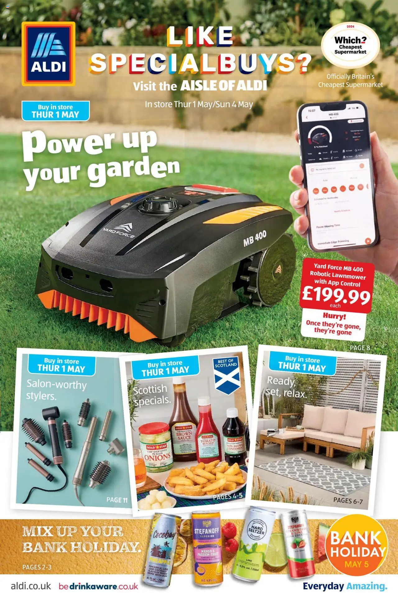 Aldi shop Weekly offers Scottish Specialbuys valid from 01/05/2025 - Page number 1