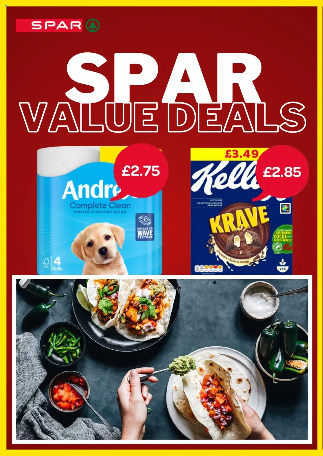 Spar shop Offers valid from 28/04/2025 - Page number 1 - Cream, Cookies, Cocoa