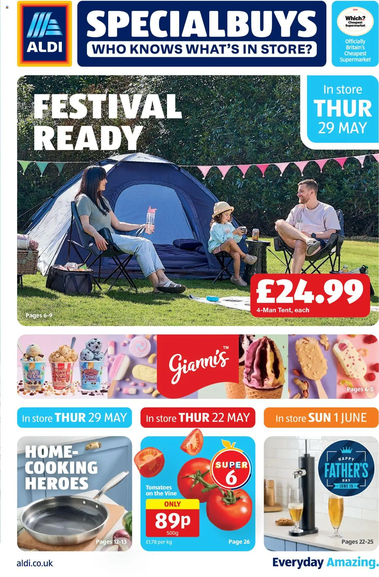 Aldi shop Weekly offers UK Specialbuys valid from 29/05/2025 - Page number 1