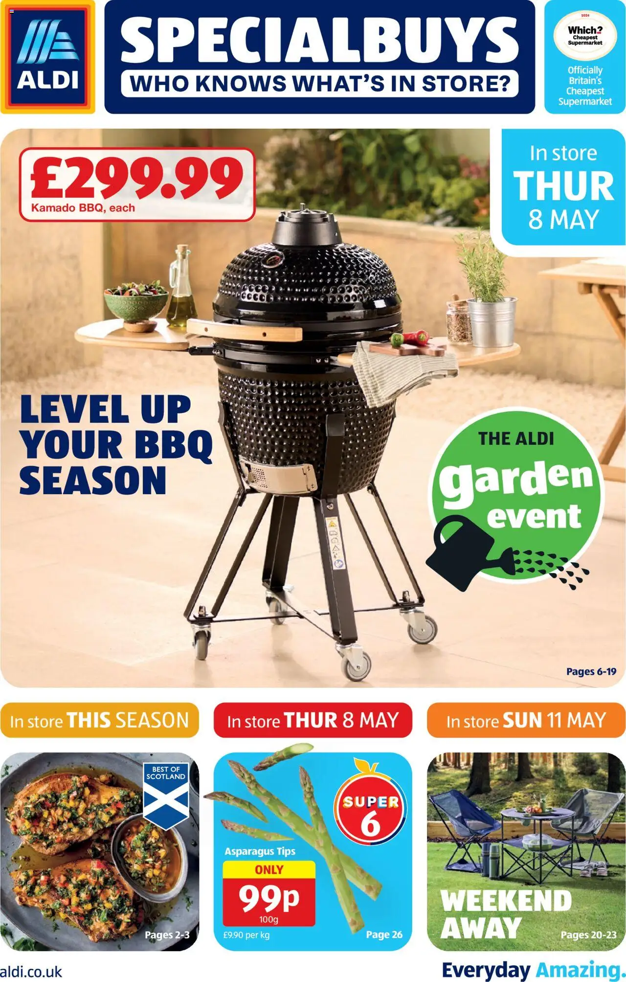 Aldi shop Weekly offers Scottish Specialbuys valid from 08/05/2025 - Page number 1