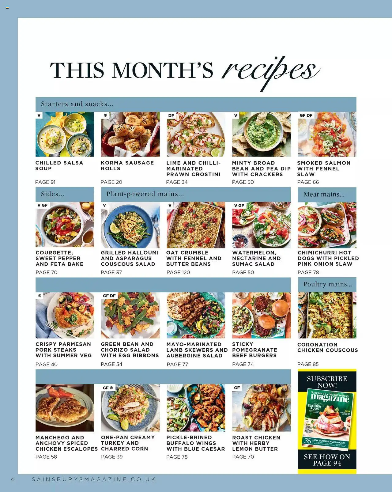 Sainsbury's shop Sainsbury’s Magazine – June 2025 valid from 01/06/2025 - Page number 4