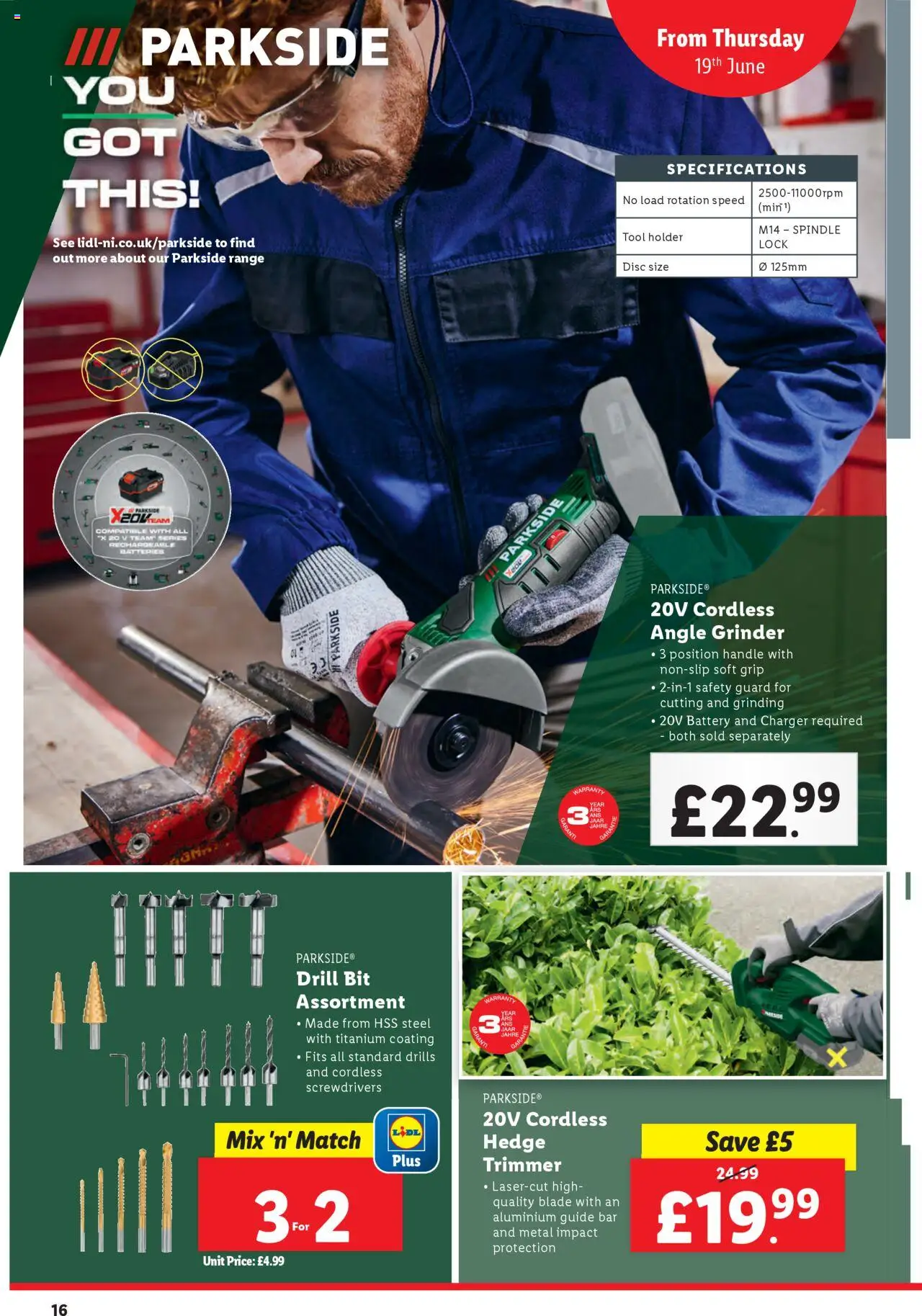 Lidl shop Super savers valid from 19/06/2025 - Page number 16