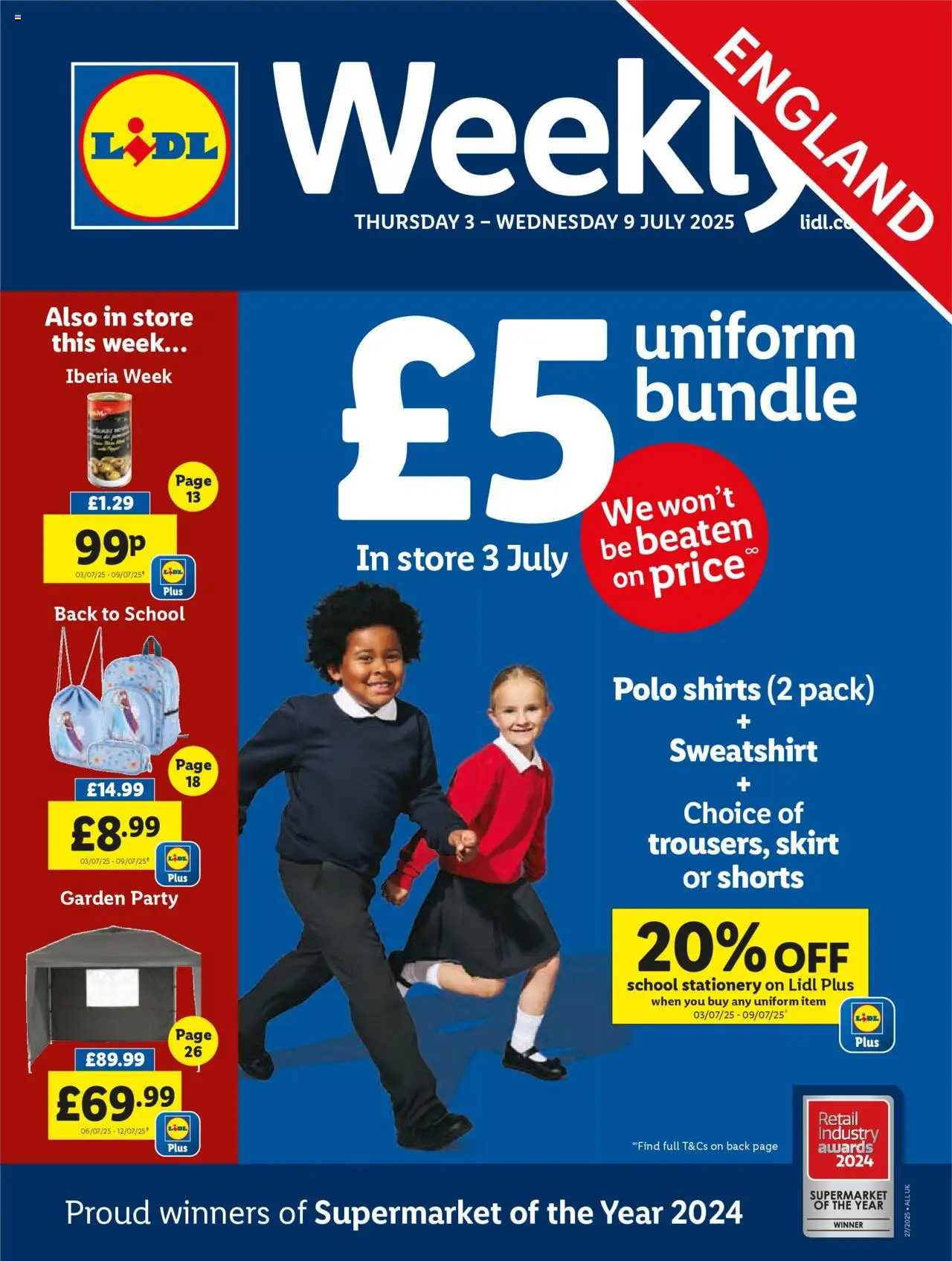 Lidl offers (03/07/2025) - new buys and sales