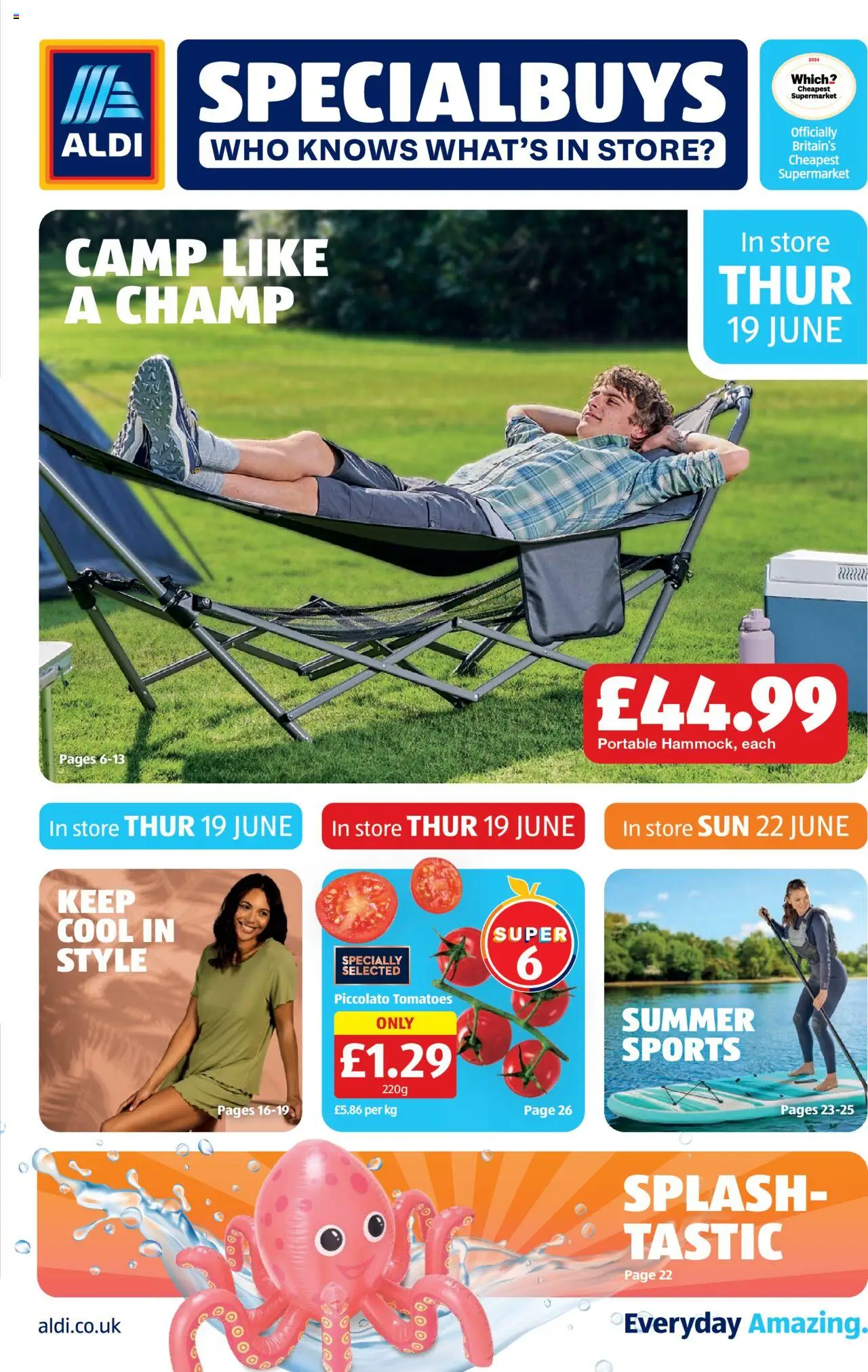 Aldi shop Weekly offers Scottish Specialbuys valid from 19/06/2025 - Page number 1