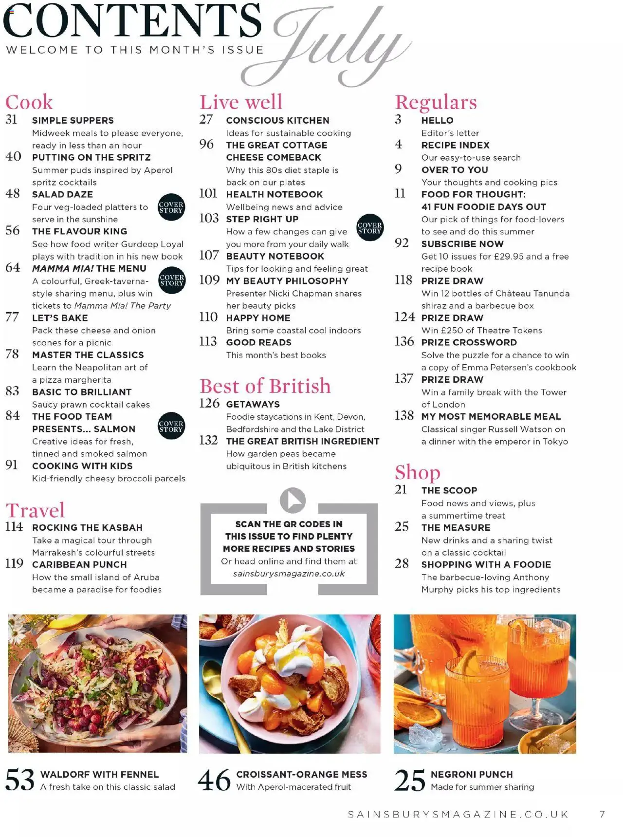 Sainsbury's shop Sainsbury’s Magazine – July 2025 valid from 01/07/2025 - Page number 7
