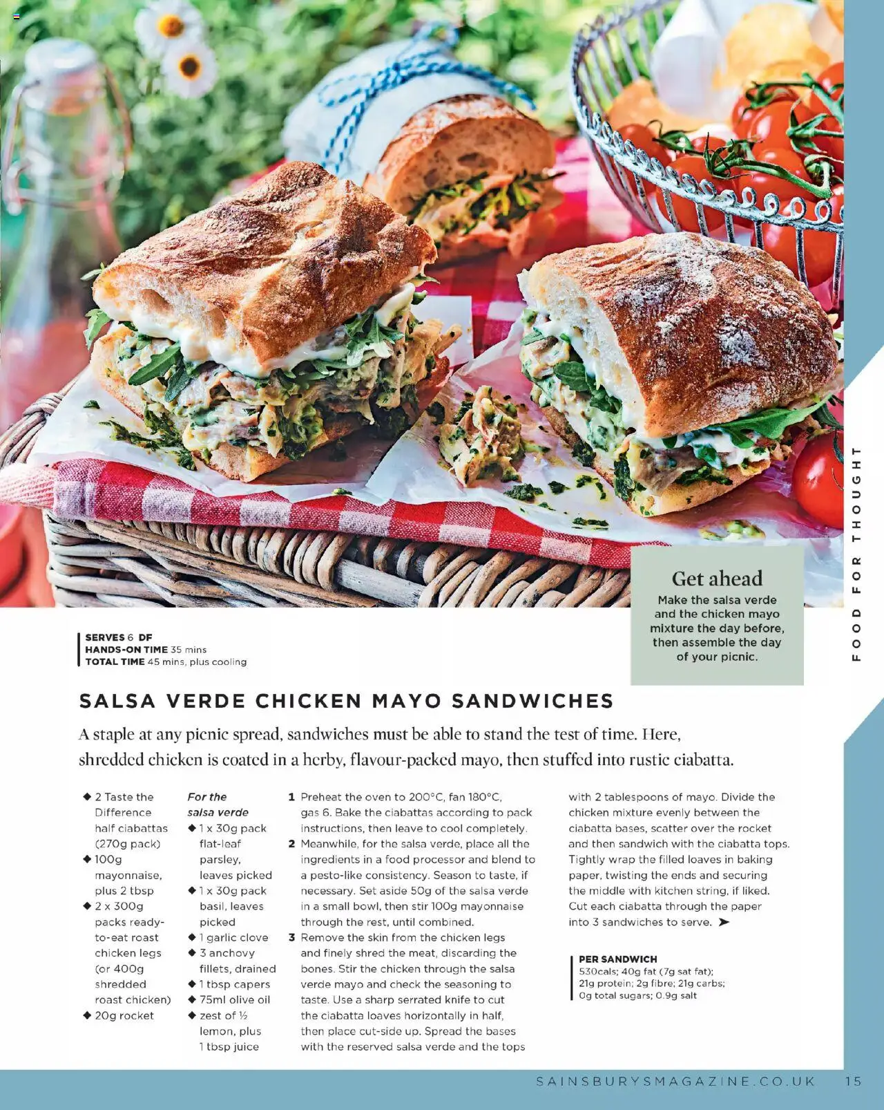 Sainsbury's shop Sainsbury’s Magazine – July 2025 valid from 01/07/2025 - Page number 15