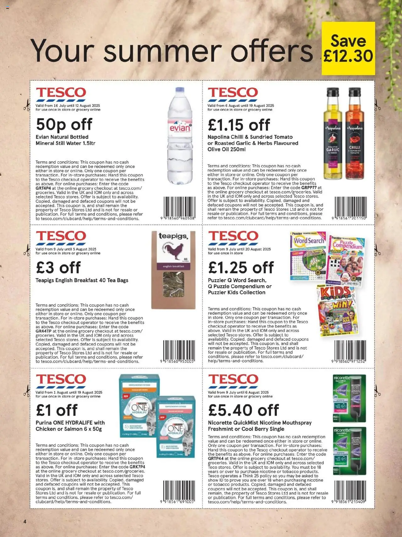 Tesco shop Tesco Magazine - July/August 2025 valid from 10/07/2025 - Page number 4