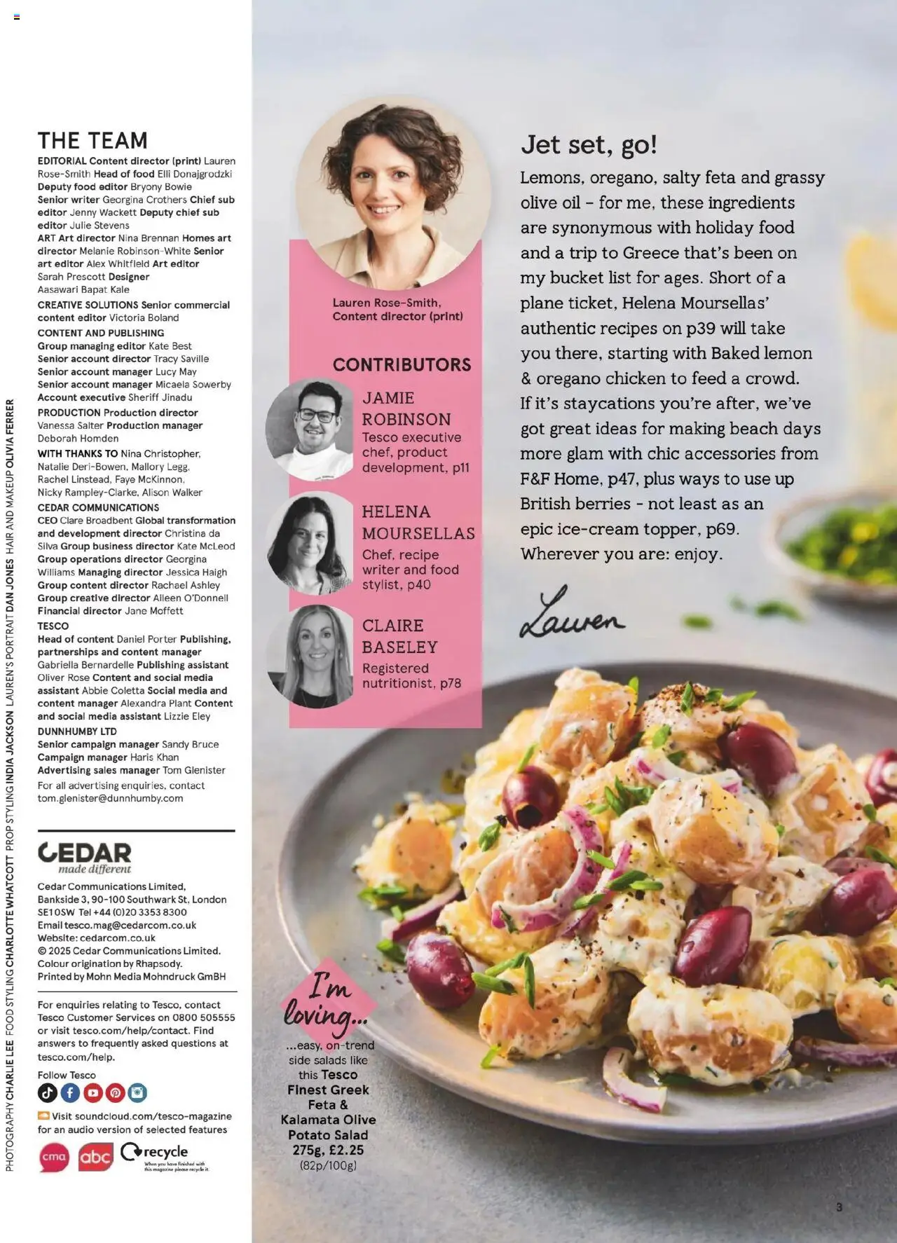 Tesco shop Tesco Magazine - July/August 2025 valid from 10/07/2025 - Page number 3