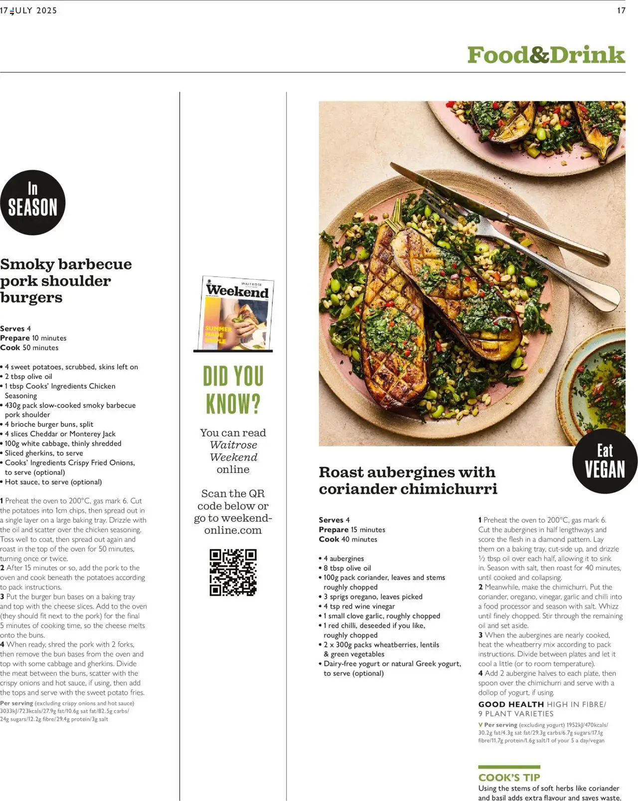 Waitrose shop Offers valid from 17/07/2025 - Page number 17