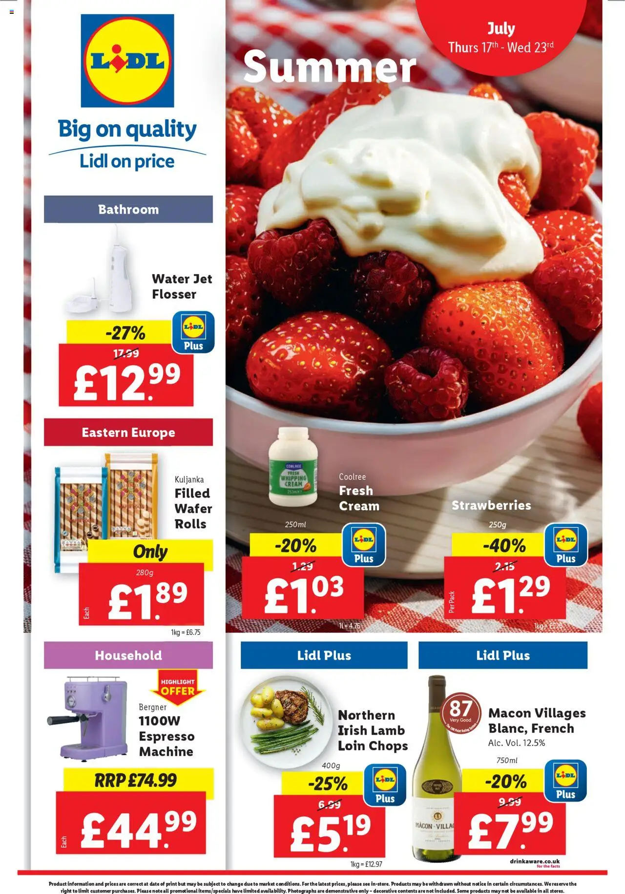 Lidl offers (17/07/2025) - new buys and sales