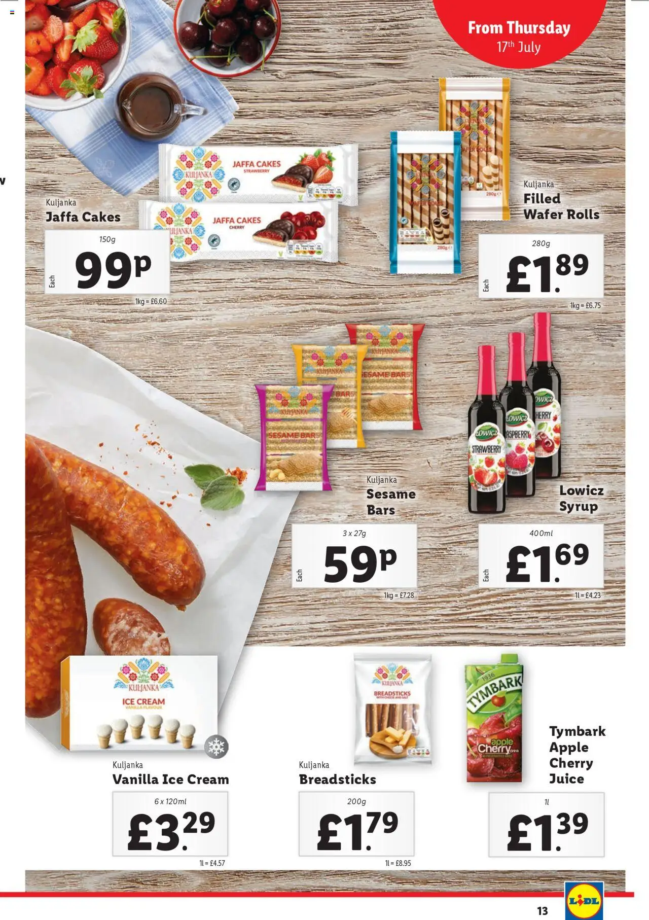 Lidl shop Summer valid from 17/07/2025 - Page number 13