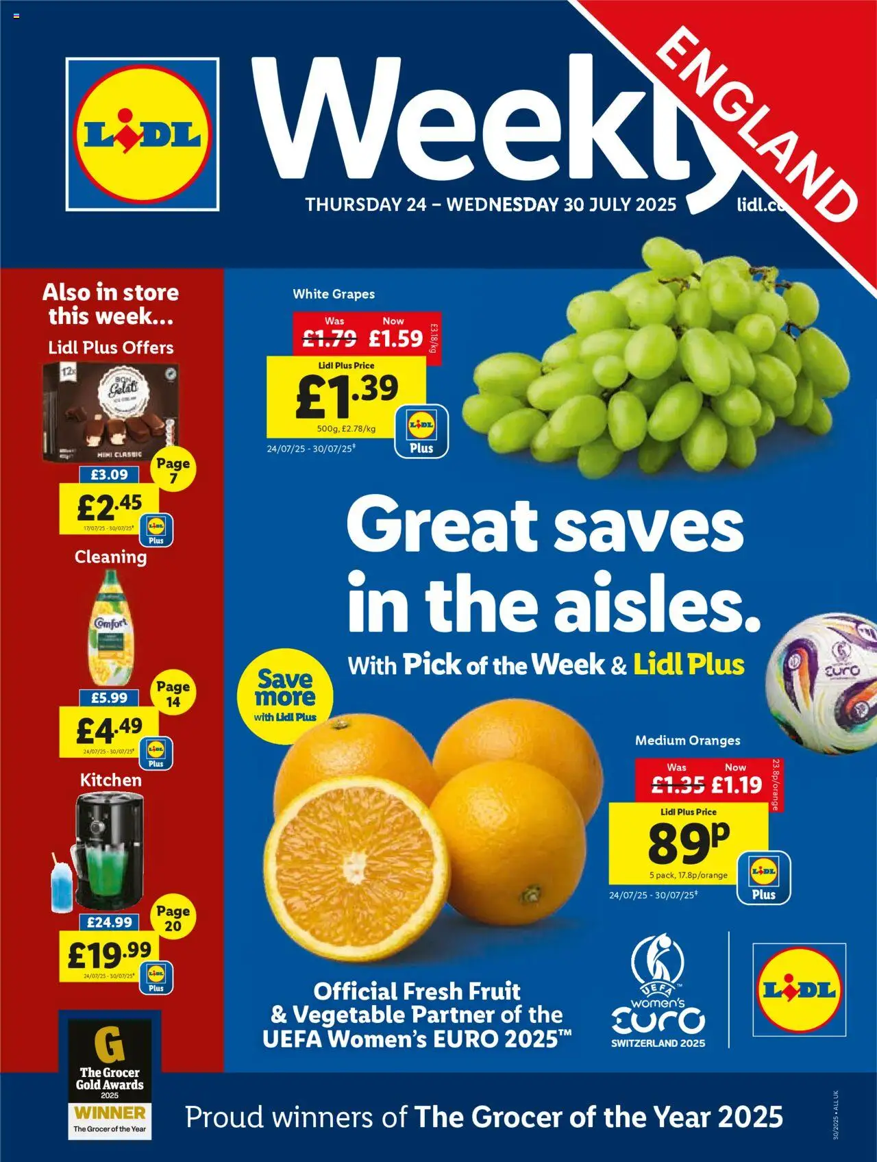 Lidl offers (24/07/2025) - new buys and sales