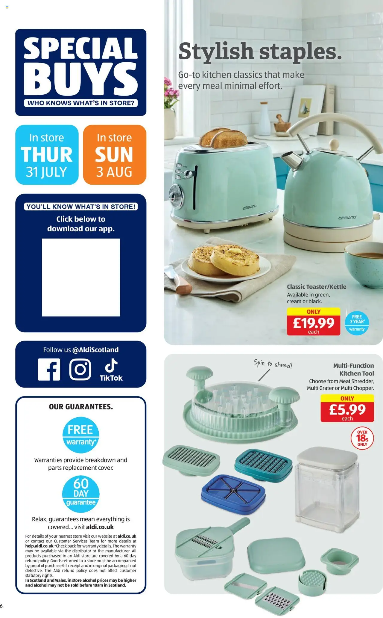 Aldi shop Weekly offers Scottish Specialbuys valid from 31/07/2025 - Page number 6