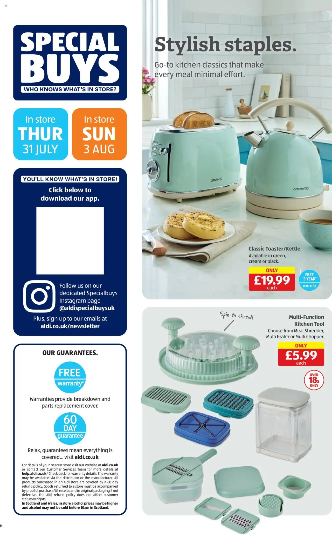 Aldi shop Weekly offers UK Specialbuys valid from 31/07/2025 - Page number 6
