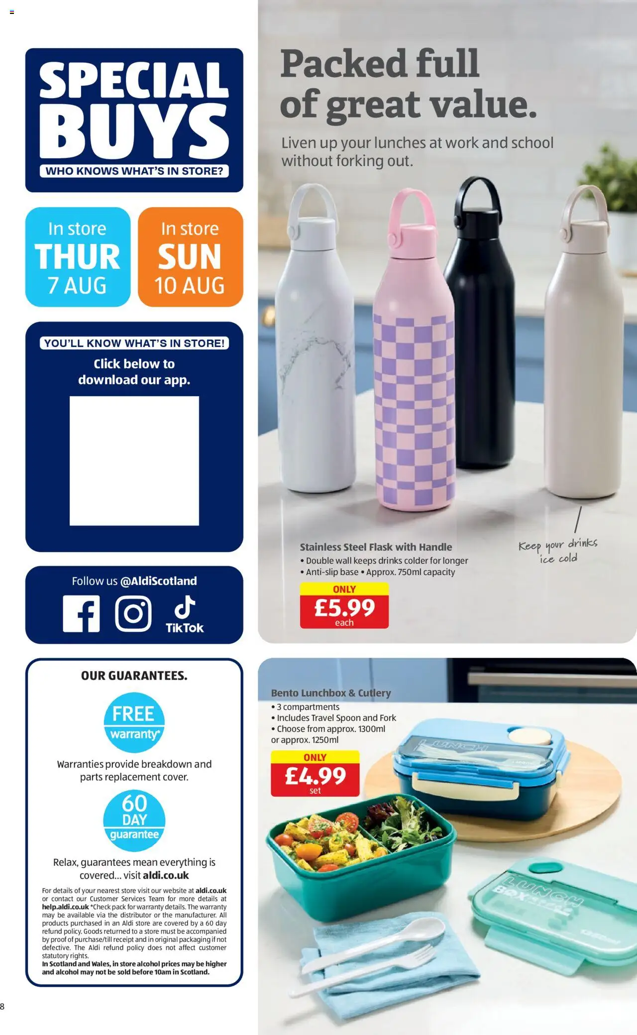 Aldi shop Weekly offers Scottish Specialbuys valid from 07/08/2025 - Page number 8