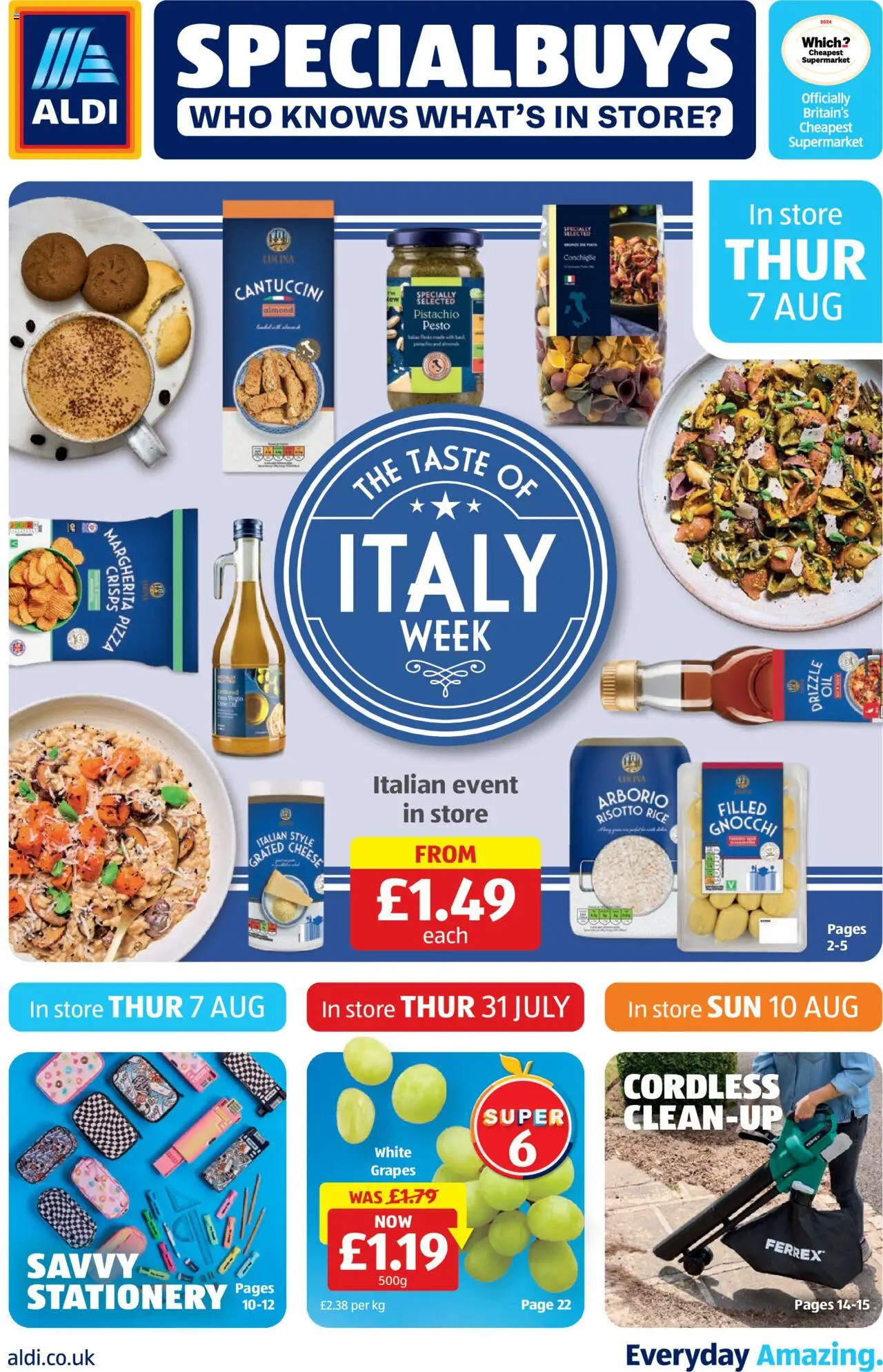 Aldi shop Weekly offers UK Specialbuys valid from 07/08/2025 - Page number 1
