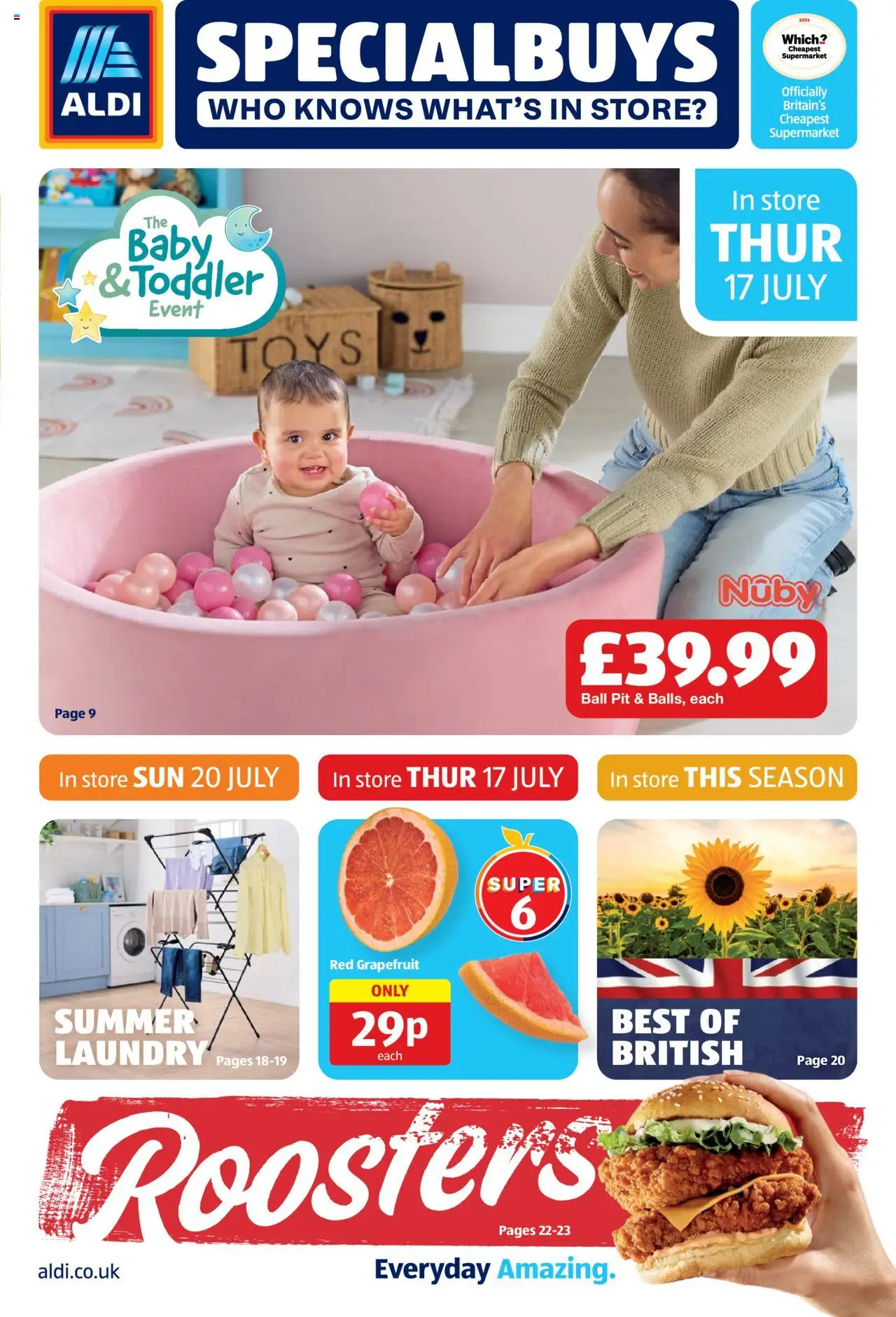 Aldi offers (17/07/2025) - new buys and sales