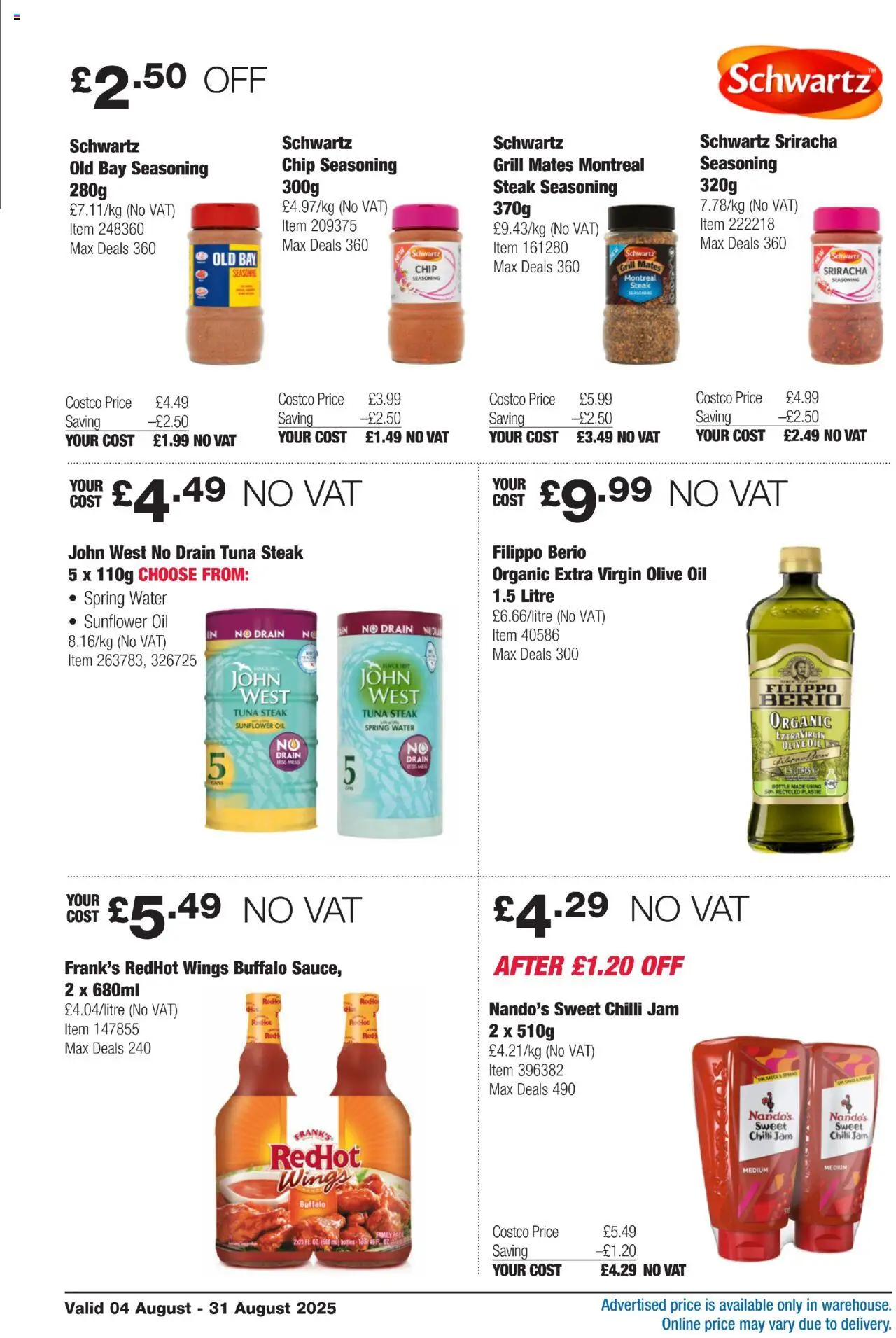 Costco shop SCOTLAND & WALES ONLY valid from 04/08/2025 - Page number 10 Costco shop SCOTLAND & WALES ONLY valid from 04/08/2025 - Page number 10
