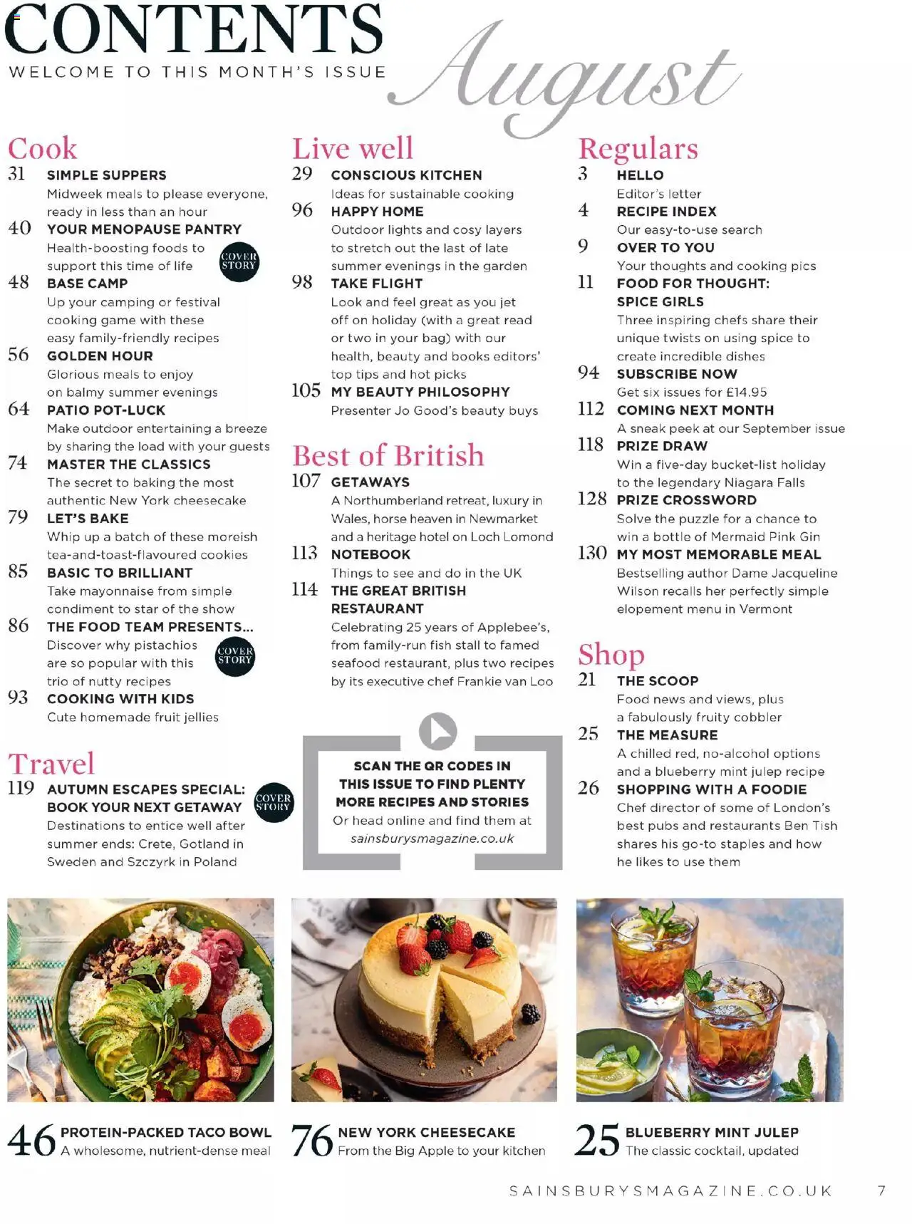 Sainsbury's shop Sainsbury’s Magazine - August 2025 valid from 01/08/2025 - Page number 7 Sainsbury's shop Sainsbury’s Magazine - August 2025 valid from 01/08/2025 - Page number 7