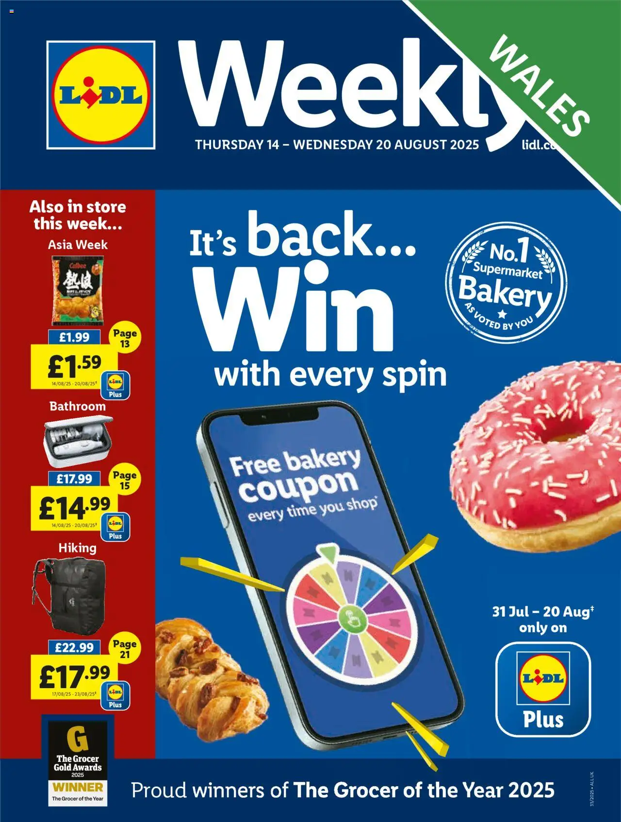 Lidl shop Lidl Weekly Wales valid from 14/08/2025 - Page number 1