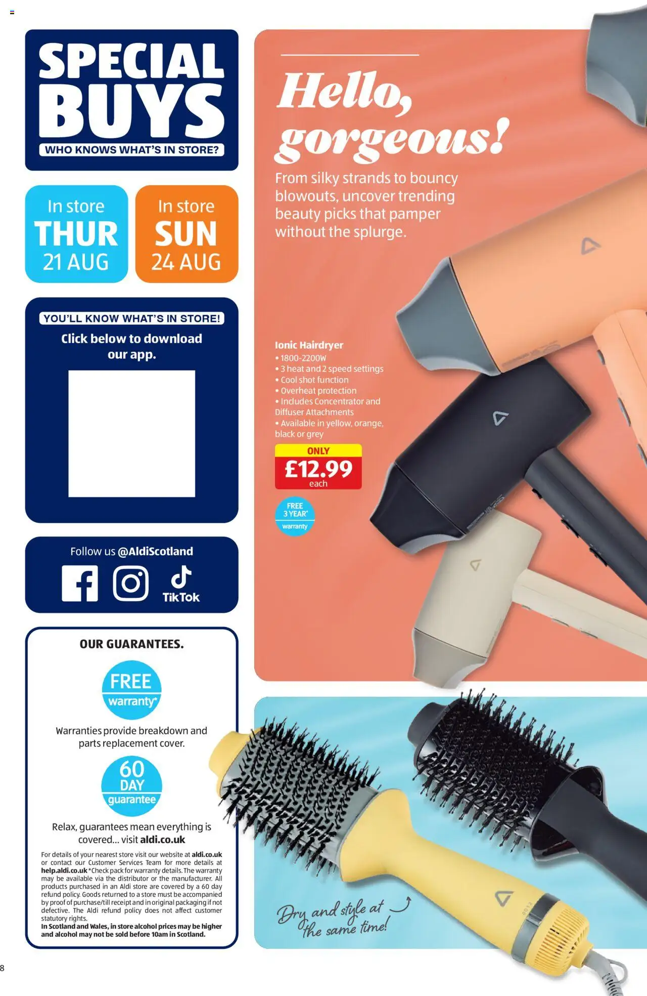 Aldi shop Weekly offers Scottish Specialbuys valid from 21/08/2025 - Page number 8
