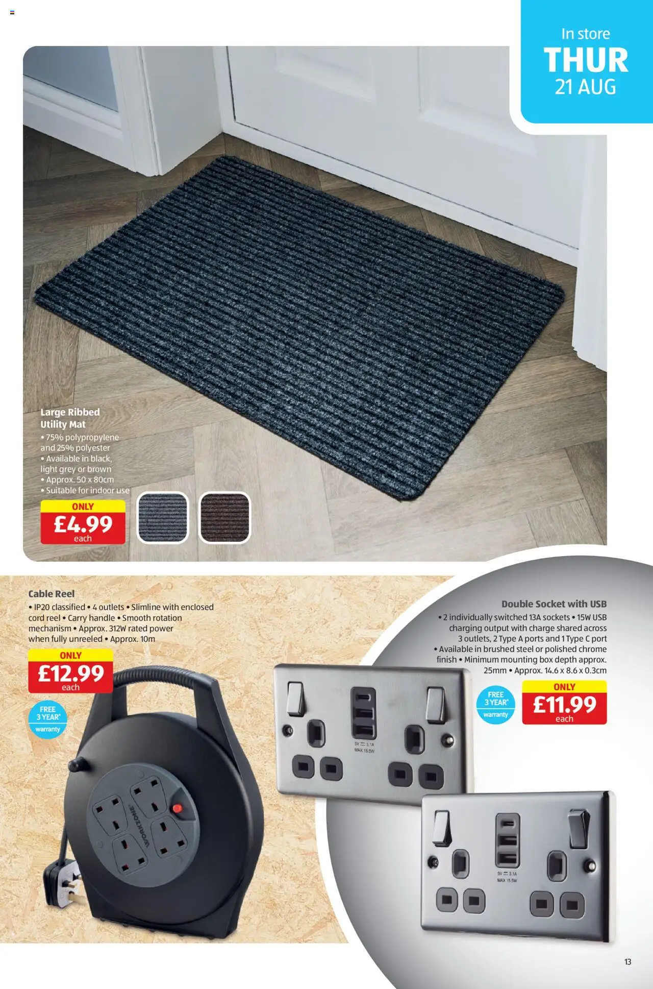 Aldi shop Weekly offers Scottish Specialbuys valid from 21/08/2025 - Page number 13