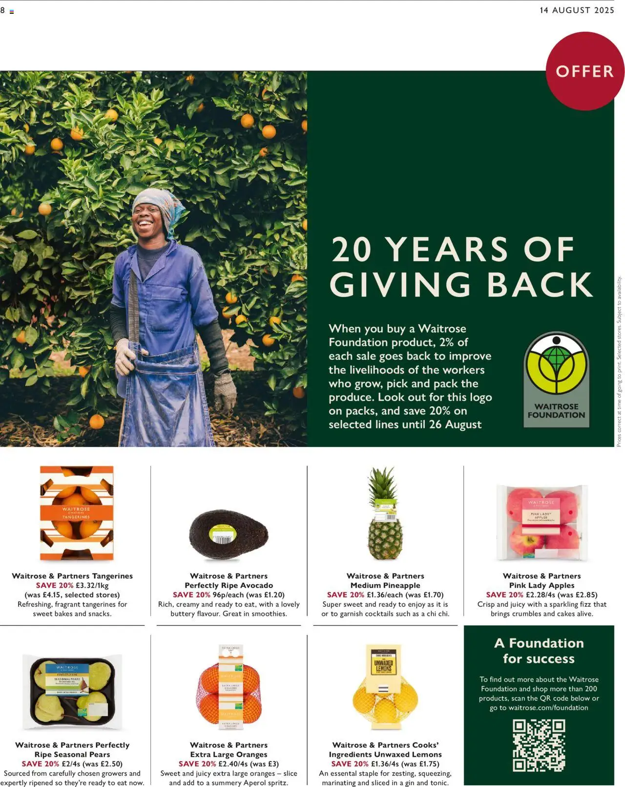 Waitrose shop Offers valid from 14/08/2025 - Page number 8