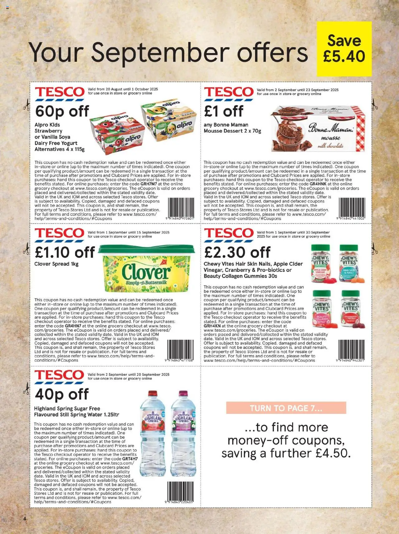 Tesco shop Tesco Magazine September 2025 valid from 01/09/2025 - Page number 4 Tesco shop Tesco Magazine September 2025 valid from 01/09/2025 - Page number 4