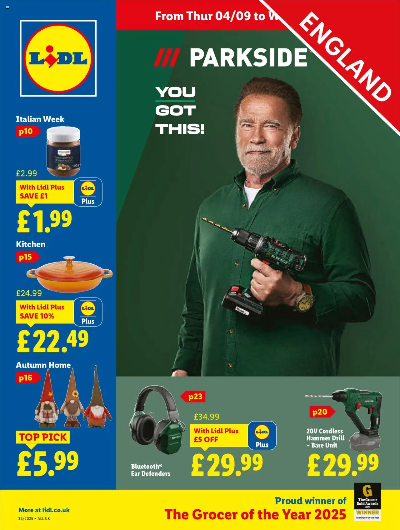 Lidl offers (04/09/2025) - new buys and sales