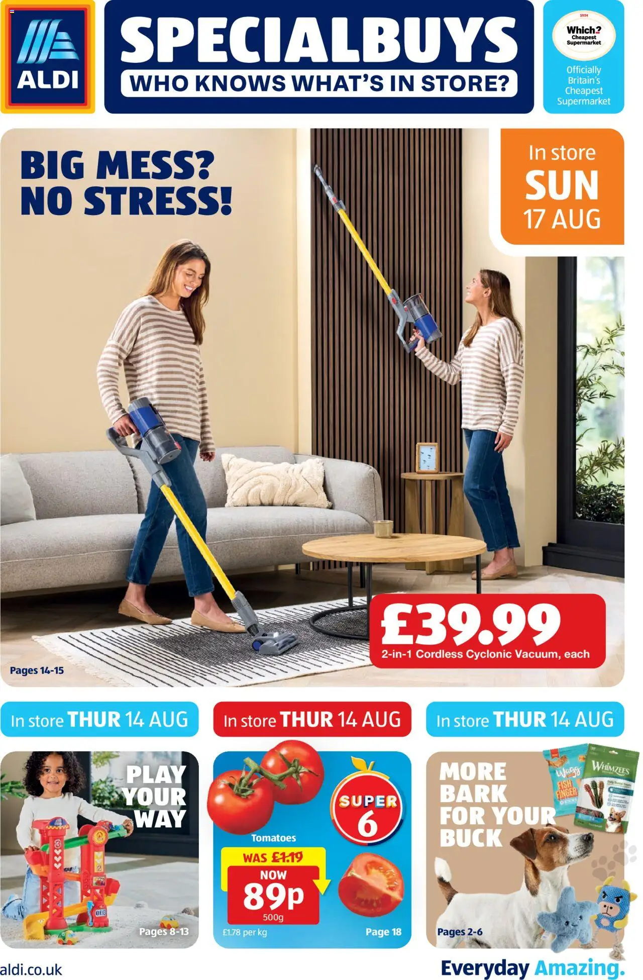 Aldi shop Weekly offers UK Specialbuys valid from 14/08/2025 - Page number 1