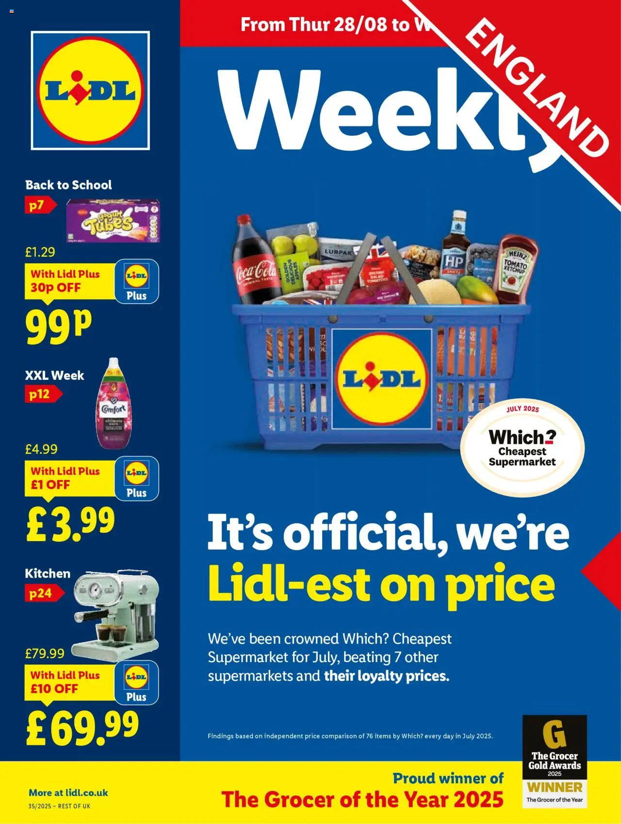 Lidl offers (28/08/2025) - new buys and sales