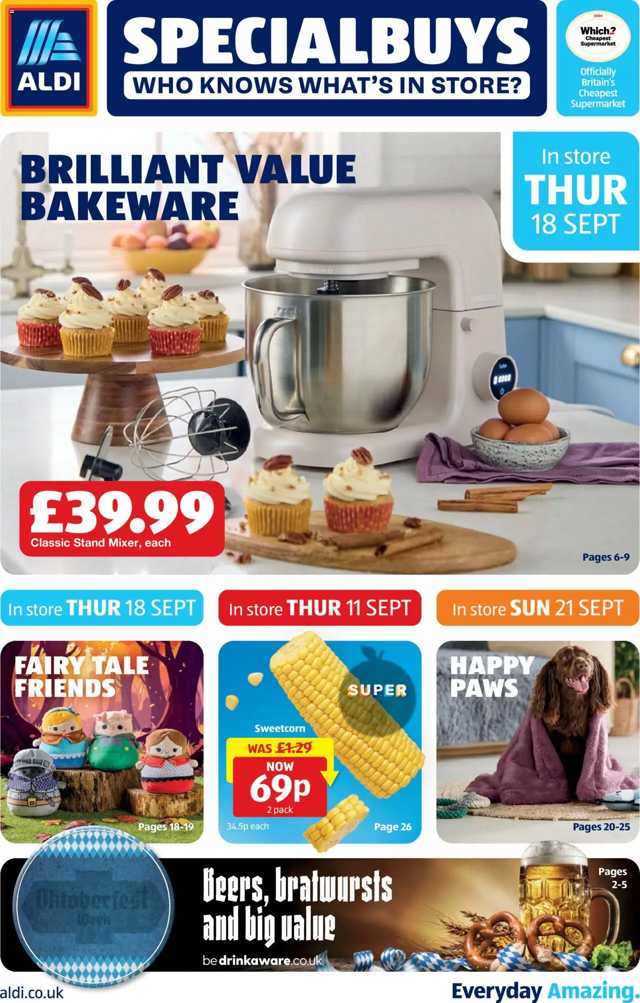 Aldi shop Weekly offers UK Specialbuys valid from 18/09/2025 - Page number 1