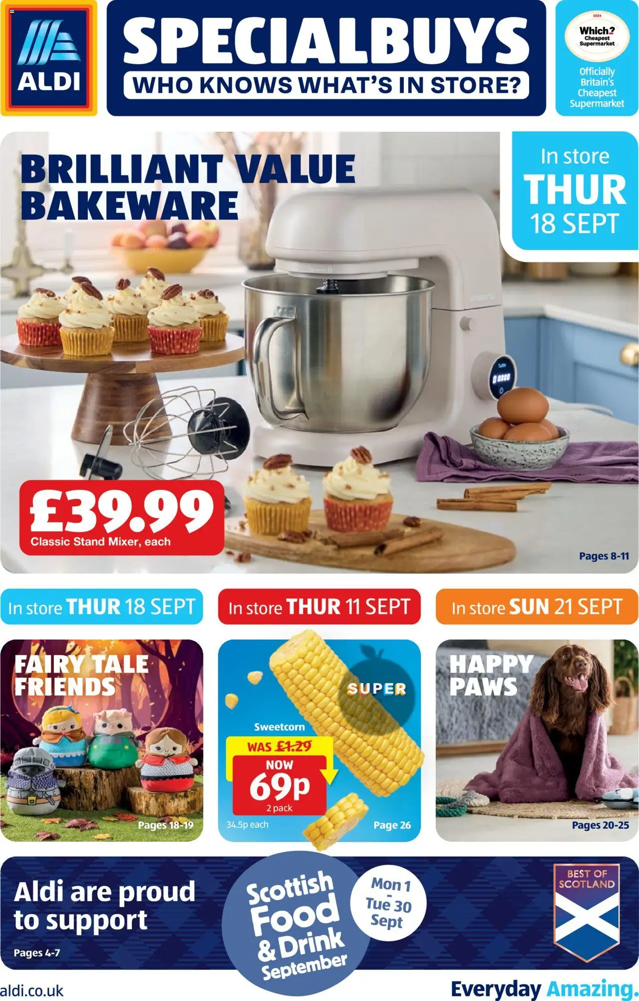 Aldi shop Weekly offers Scottish Specialbuys valid from 18/09/2025 - Page number 1