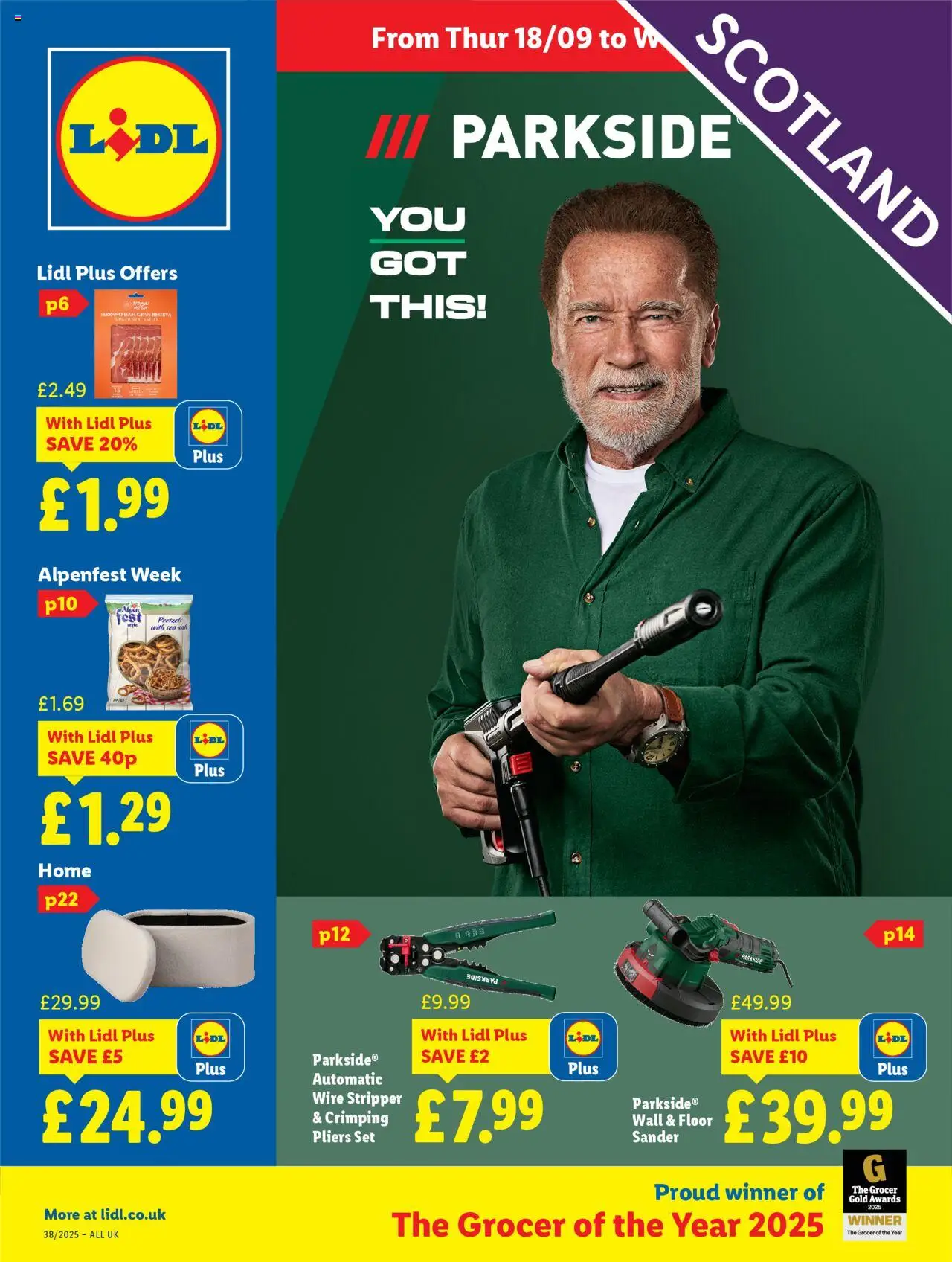 Lidl shop Lidl Weekly Scotland valid from 18/09/2025 - Page number 1 - Sea salt, Salt, Ham, Floor